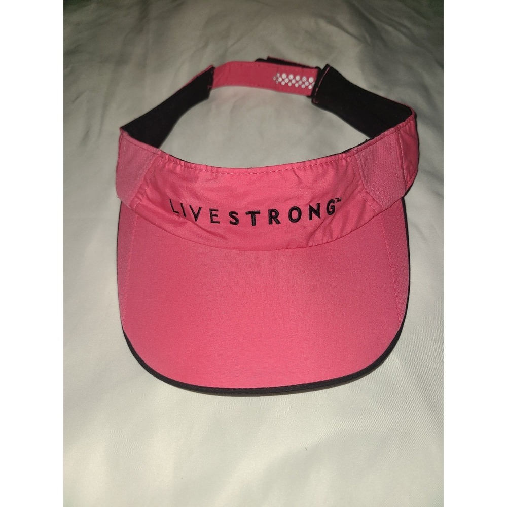 Nike Livestrong Pink Athletic Running Visor Hat Fit Dry Adjustable U9CCV